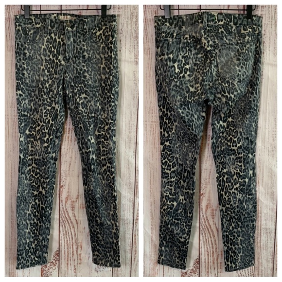 Snow Leopard Denim Leggings  { J Brand } - Picture 5 of 12